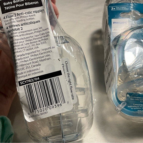 Phillips Avent Anti-Colic Flow Baby Bottle Nipple 1m+ Brand New 2 Packs=8 Avent - Picture 4 of 16